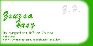 zsuzsa hasz business card